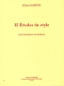 MARTIN Gilles Etudes de style (15) saxophone ou hautbois Partition