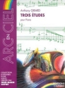 GIRARD Anthony Etudes (3) piano Partition