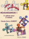 JOUBERT Claude-Henry Rjouissances I (11 pices) 2 violons Partition