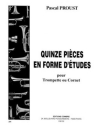 PROUST Pascal Pices en forme d'tudes (15) trompette ou cornet Partition