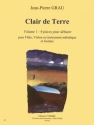 Clair de Terre vol.1 (9 pices pour dbuter) pour flte, violon (Instrument mlodique) et guitare partition