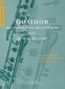 MOZART Wolfgang Amadeus Quatuor pour hautbois, violon, alto et cello KV370 4 clarinettes (3 clarinettes sib et 1 basse) Partition