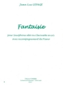 LEPAGE Jean-Luc Fantaisie saxophone alto ou clarinette sib et piano Partition