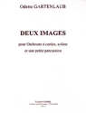GARTENLAUB Odette Images (2) hautbois, clarinette, orchestre  cordes Partition + matriel