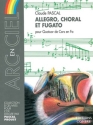 PASCAL Claude Allegro, choral et fugato 4 cors en fa Partition
