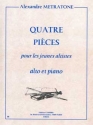 METRATONE Alexandre Pices pour jeunes altistes (4) alto et piano Partition