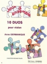 GERMANIQUE Anne Duos (10) 2 violons Partition