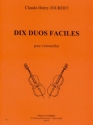 JOUBERT Claude-Henry Duos faciles (10) 2 violoncelles Partition