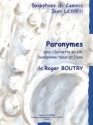 Paronymes pour clarinette, saxophone tnor et piano parties