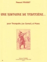 PROUST Pascal Une histoire de tabatire... trompette ou cornet et piano Partition