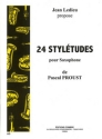 PROUST Pascal Styltudes (24) saxophone Partition