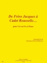 GUILLONNEAU Christian De Frre Jacques  Cadet Rousselle cor en fa et piano Partition