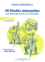 40 tudes amusantes vol.1 (nos. 1-10) pour violoncelle et piano (2 violoncelles) partition et parties