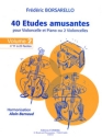 40 tudes amusantes vol.2 (nos. 11-20) pour violoncelle et piano (2 violoncelles) partition et parties