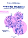 40 Etudes amusantes vol.3 no.21  30 difficiles pour violoncelle et piano (ou 2 violoncelles) partition