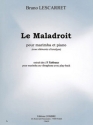 LESCARRET Bruno Tableaux (15) - Le Maladroit (avec lments d'analyse) marimba et piano Partition