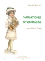 PROUST Pascal Variations studieuses cor et piano Partition