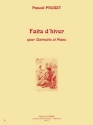 PROUST Pascal Faits d'hiver clarinette et piano Partition
