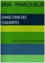 Danse d'Anches Fuguantes pour 4 saxophones partiton et parties