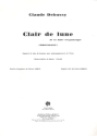 Clair de lune de la Suite bergamasque pour choeur  3 voix de femmes et piano partition