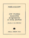 NOEL-GALLON Dictes progressives  3 parties (100) dictes musicales Partition