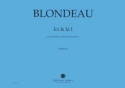 BLONDEAU Thierry Ici et L I clarinette et lectronique Partition
