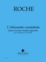 ROCHE Colin L'Allumette considre (dans son plus simple appareil) contrebasse et ensemble Partition