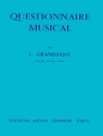 GRANDJANY L. Questionnaire thorie musicale Partition