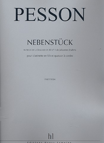 Nebenstck pour clarinette et quatuor a cordes partition