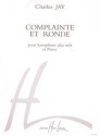JAY Charles Complainte et ronde saxophone Mib et piano Partition