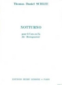 SCHLEE Thomas Daniel Notturno Op.35 4 cors Partition