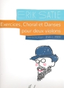 Exercices, choral et danses pour 2 violons partition