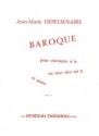 DEPELSENAIRE Jean-Marie Baroque clarinette ou saxophone et piano Partition