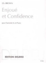 BROWN Charles Enjou et Confidence clarinette et piano Partition