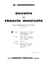 COMBRISSON M. Devoirs de thorie Vol.1 thorie musicale Partition