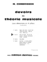 COMBRISSON M. Devoirs de thorie Vol.2 thorie musicale Partition