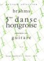 BRAHMS Johannes Danse hongroise n5 guitare Partition