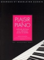 GUEDIN Madeleine / GUEDIN Georges Plaisir du piano piano Partition