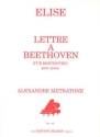 METRATONE Alexandre Elise Lettre  Beethoven piano Partition