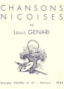 GENARI Louis Chansons nioises chant et piano Partition