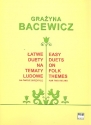 Easy Duets on Folk Themes for 2 violins score