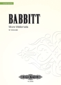 Babbitt, Milton, More Melismata - for Violoncello (2006)