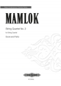 Mamlok, Ursula String Quartet No. 2  Partitur und Stimmen