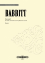Babbitt, Milton Byron, Concerti for Violin, Orchestra and Synthesized  Band Full Scores