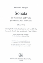 Sonate A (Fassung in C-Dur und D-Dur) fr Kontrabass und Klavier Partitur