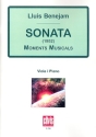 Sonata Moments musicals per  viola i piano