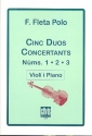 5 Duos concertants Band 1 (Nr.1-3) fr Violine und Klavier
