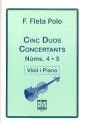 5 Duos concertants Band 2 (Nr.4-5) fr Violine und Klavier