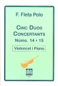 5 Duos concertants nms. 14 i 15 fr Violoncello und Klavier