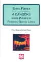 4 Cancons for mezzo soprano (bariton) and chamber orchestra for bariton and piano